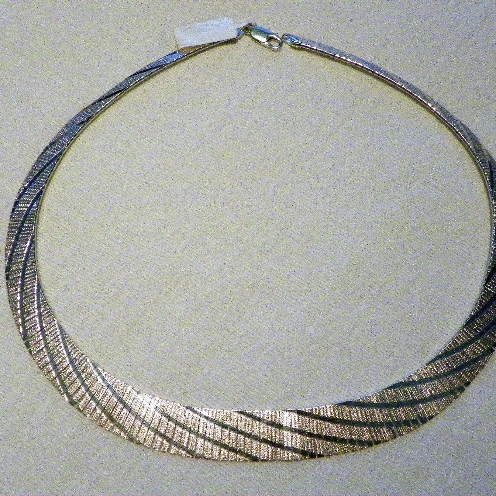 Italian Sterling Silver Necklace 28.6 grams 18 in